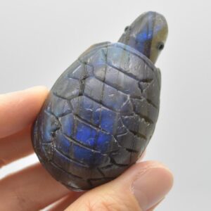 Labradorite Turtle - 6cm x 3.5cm x 2.5cm - 67 grams