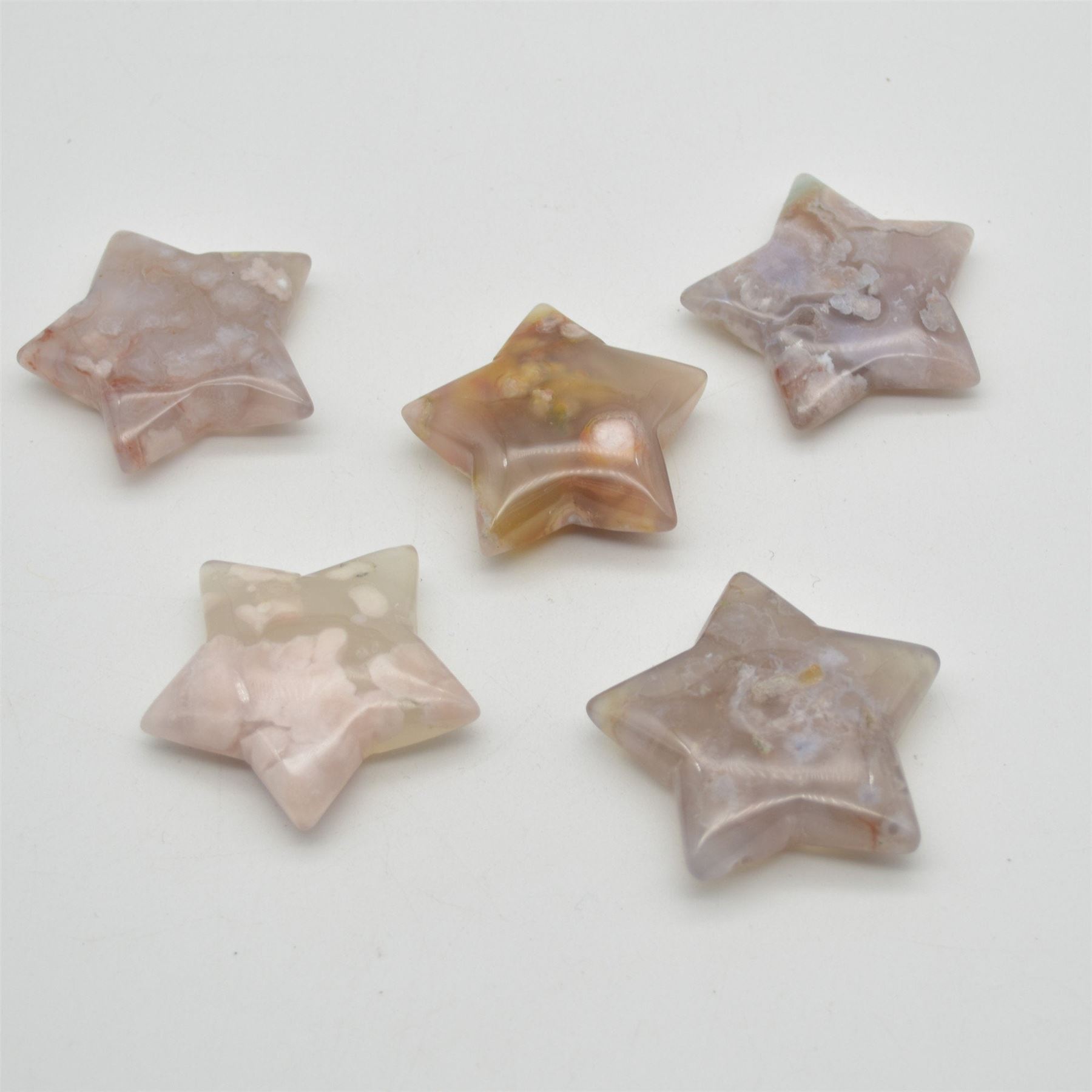 Flower Agate Star - 5cm