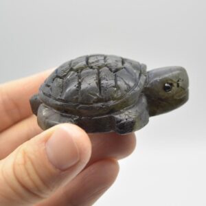 Labradorite Turtle - 6cm x 4cm x 2.5cm - 82 grams