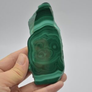 Malachite Crystal Freeform Slice, Slab - 10cm x 5cm x 1cm - 111 grams - #04