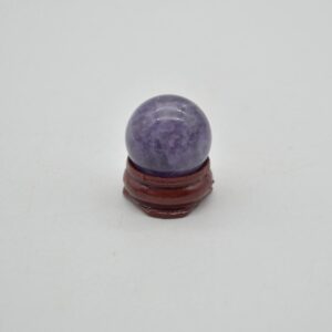 Chevron Amethyst Crystal Sphere Ball - 18 grams - 2.5cm - #05