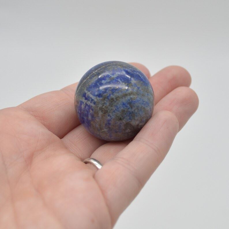 Lapis Lazuli Crystal Sphere Ball - 54 grams - 3cm - #01 - Image 5