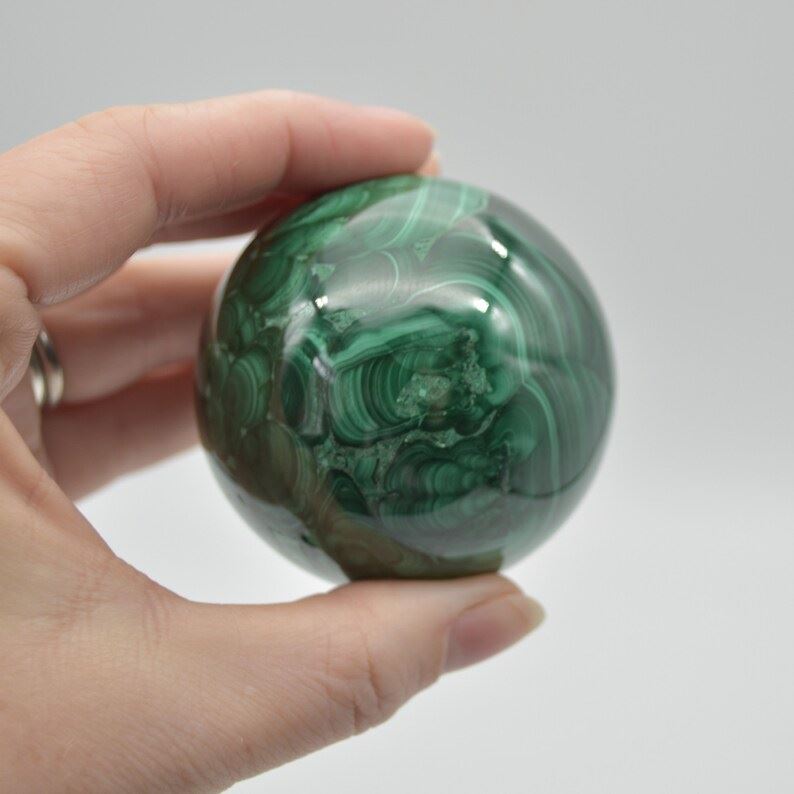 Malachite Crystal Sphere Ball - 381 grams - 5.5cm - Image 3