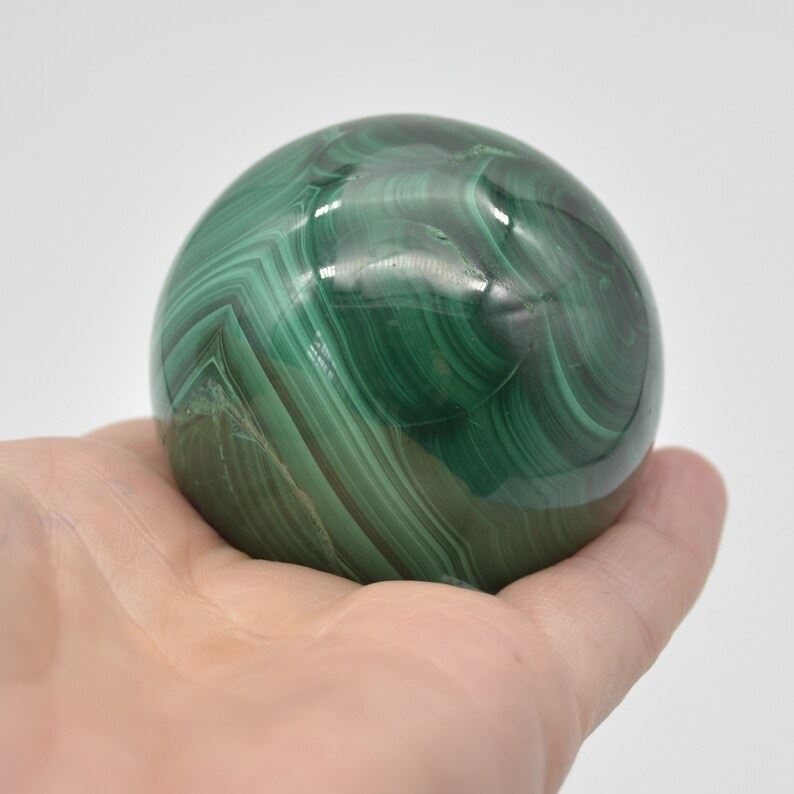 Malachite Crystal Sphere Ball - 308 grams - 5cm - Image 4