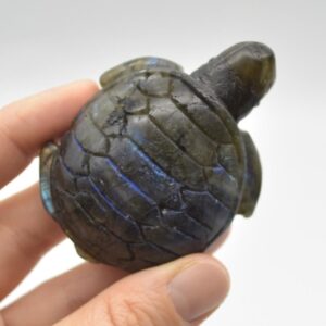 Labradorite Turtle - 6.5cm x 4cm x 2.5cm - 86 grams