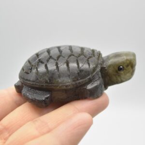 Labradorite Turtle - 6.5cm x 4cm x 2.5cm - 84 grams