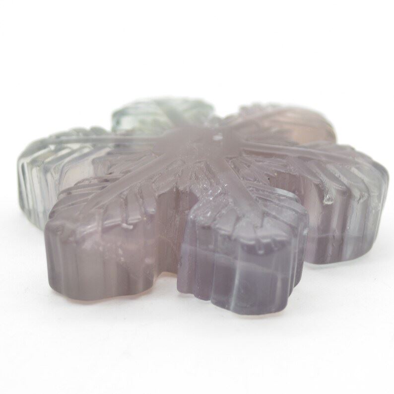 Rainbow Fluorite Snowflake - 49 grams - 5cm x 1cm - Image 2
