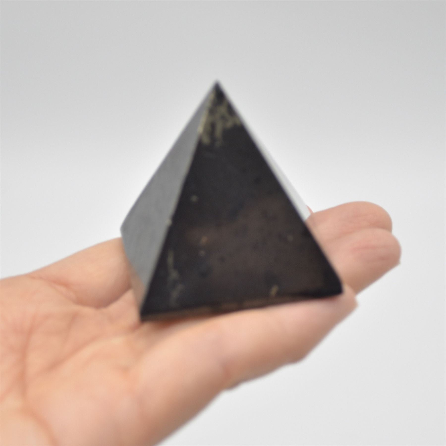 Shungite Crystal Pyramid - 4.5cm x 4cm - Image 4