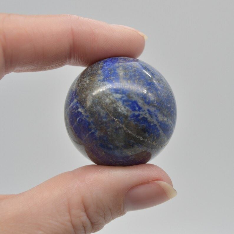Lapis Lazuli Crystal Sphere Ball - 54 grams - 3cm - #01 - Image 3