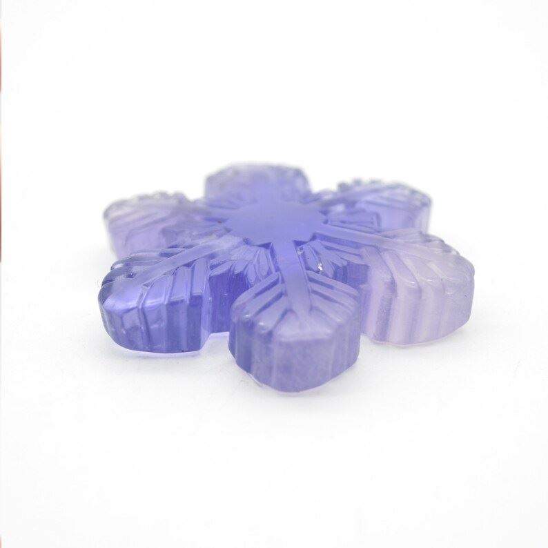 Rainbow Fluorite Snowflake - 33 grams - 5cm x 0.8cm - Image 3