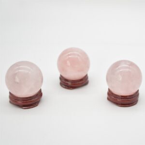 Rose Quartz Crystal Sphere Ball -  4cm