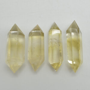 Lemon Yellow Quartz Double Terminated Point, Tower, Wand - 1 Count - 4cm - 5cm