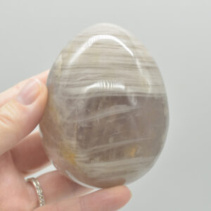 Blue Rose Quartz Crystal Egg - 8cm - 441 grams - #04