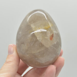 Blue Rose Quartz Crystal Egg - 7cm - 328 grams - #06