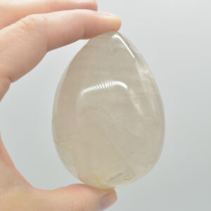 Blue Rose Quartz Crystal Egg - 7cm - 246 grams - #11