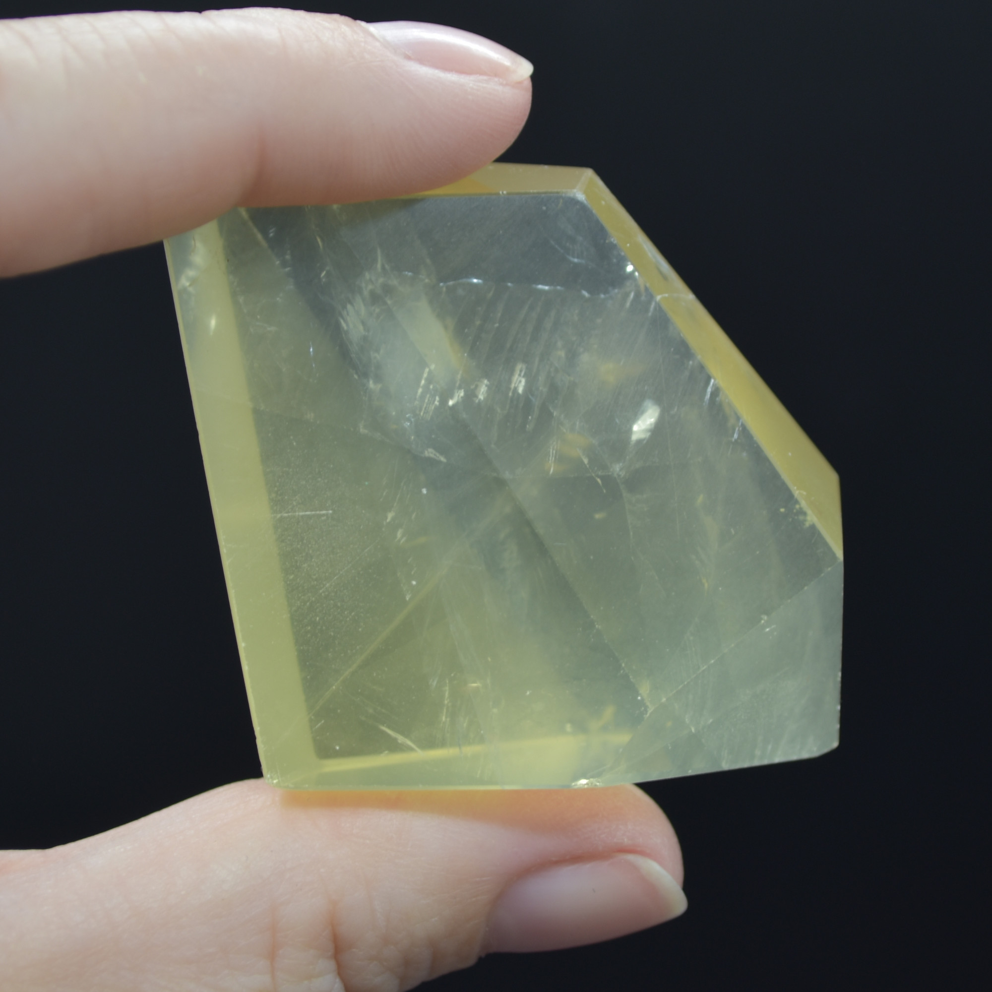 Yellow Quartz Polished Freeform Gemstone - 70 grams #05 - Image 3