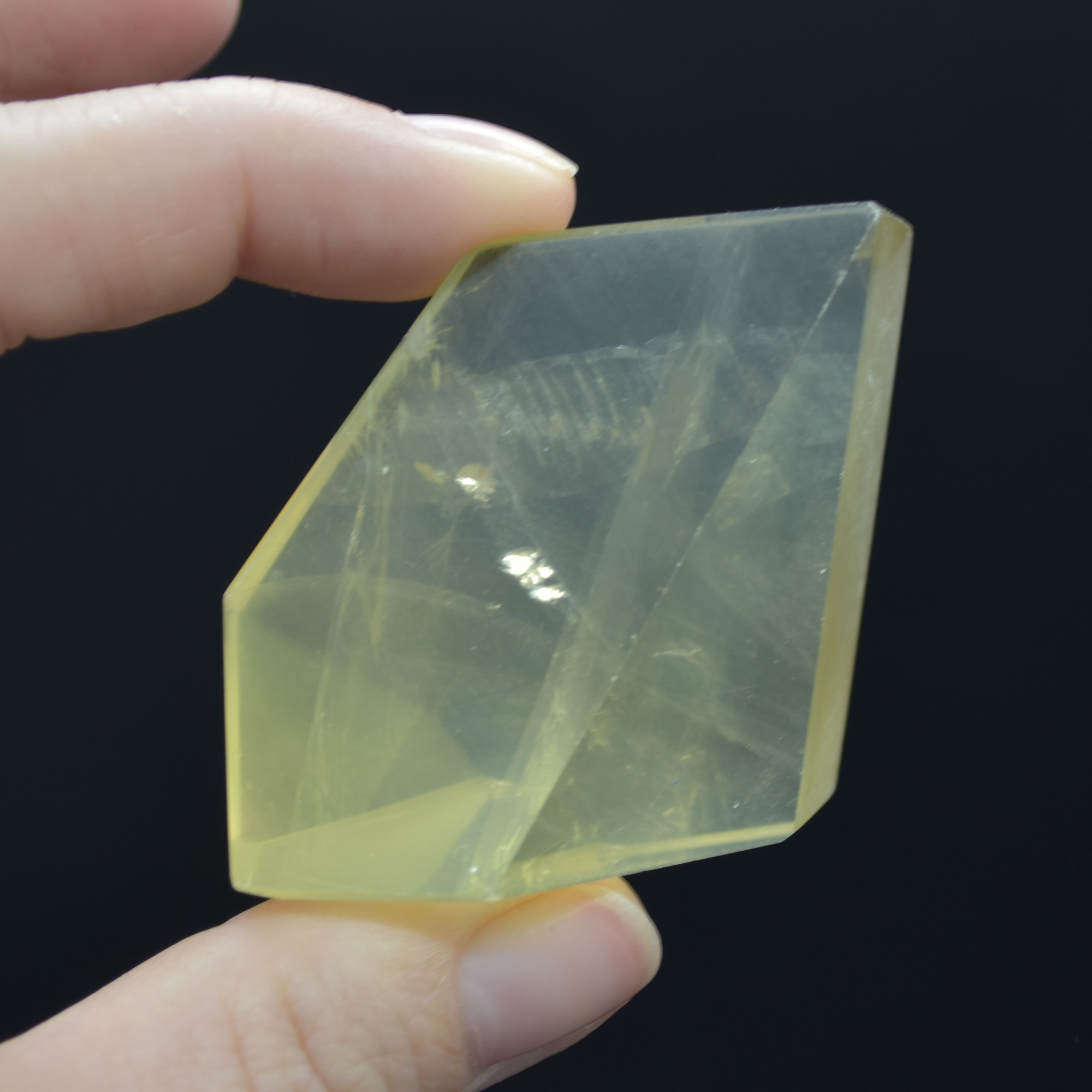 Yellow Quartz Polished Freeform Gemstone - 70 grams #05 - Image 5