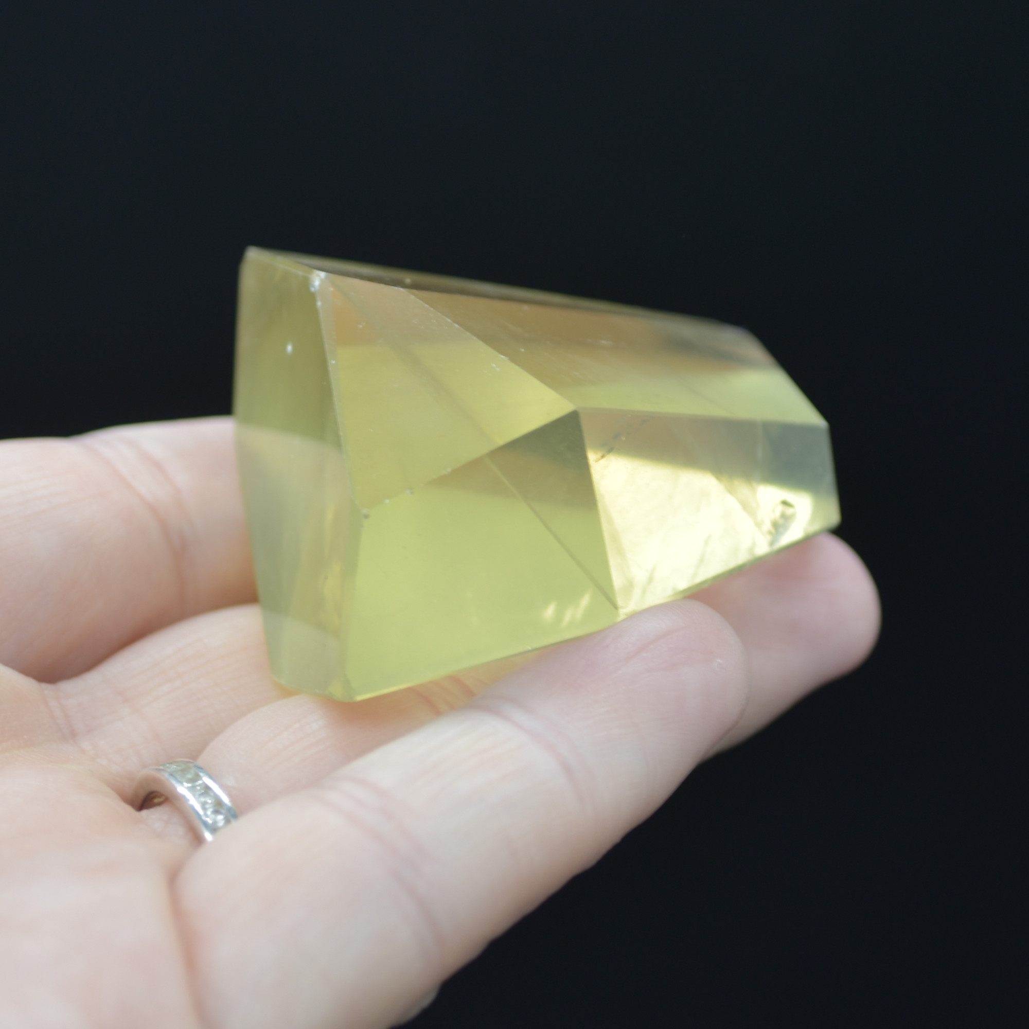 Yellow Quartz Polished Freeform Gemstone - 70 grams #05