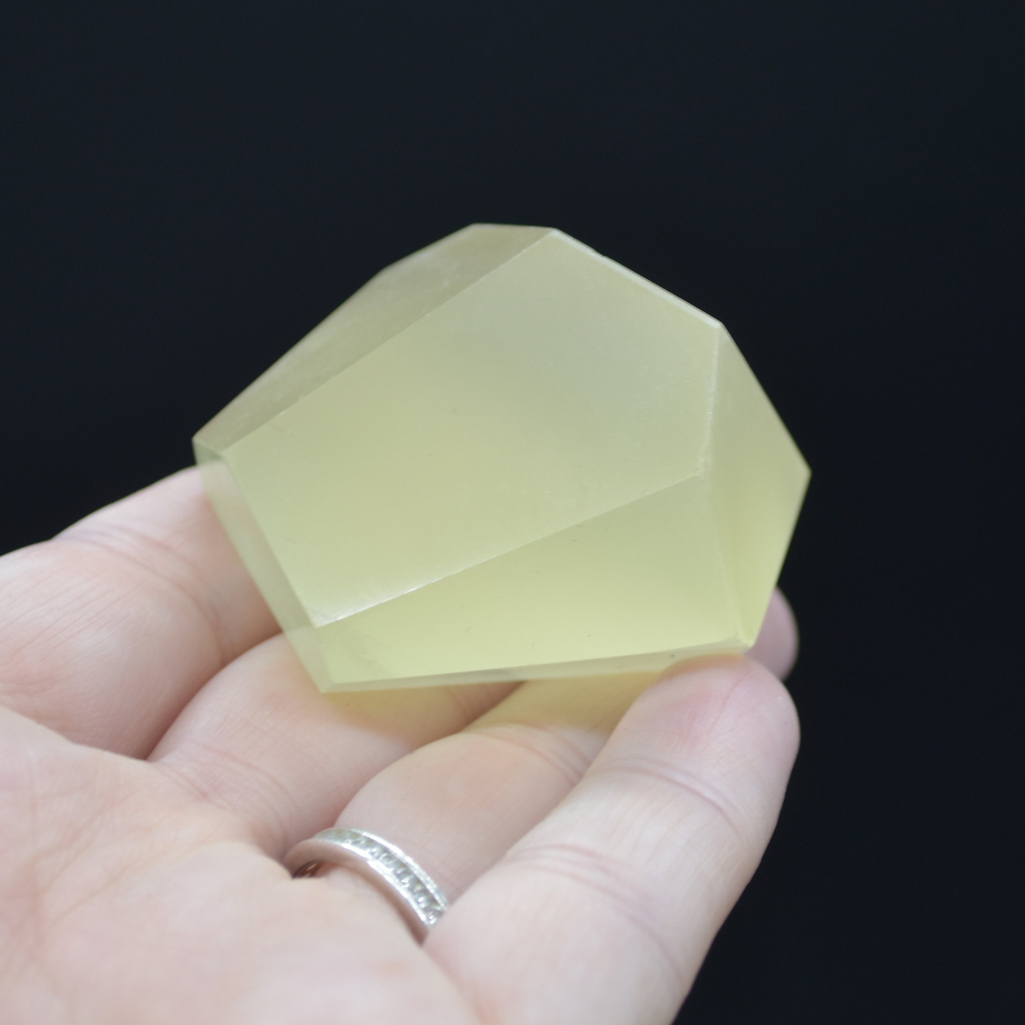 Yellow Quartz Polished Freeform Gemstone - 78 grams #09