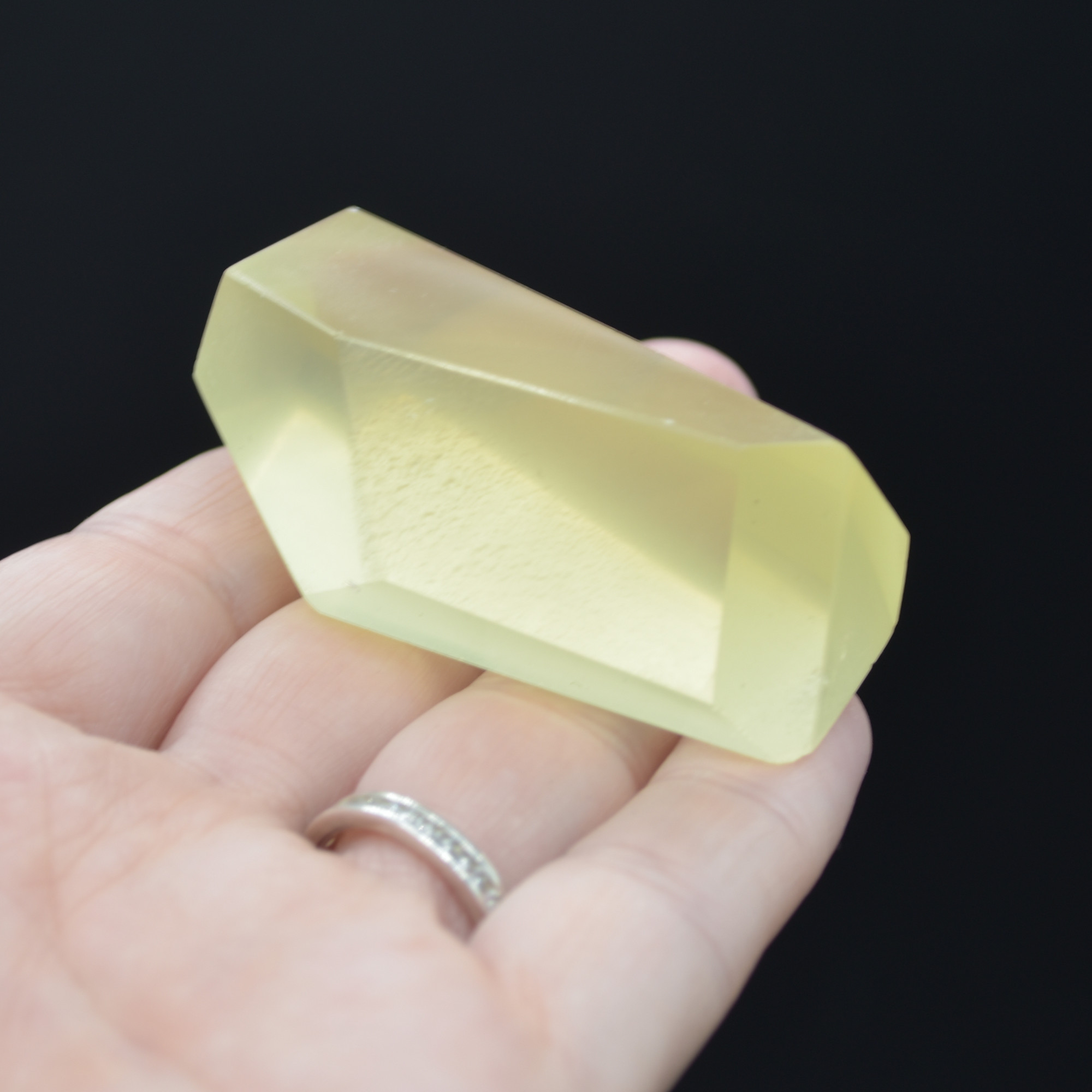 Yellow Quartz Polished Freeform Gemstone - 66 grams #10