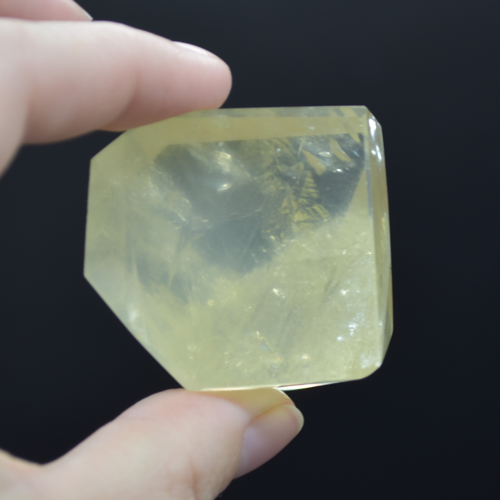 Yellow Quartz Polished Freeform Gemstone - 81 grams #12 - Image 4