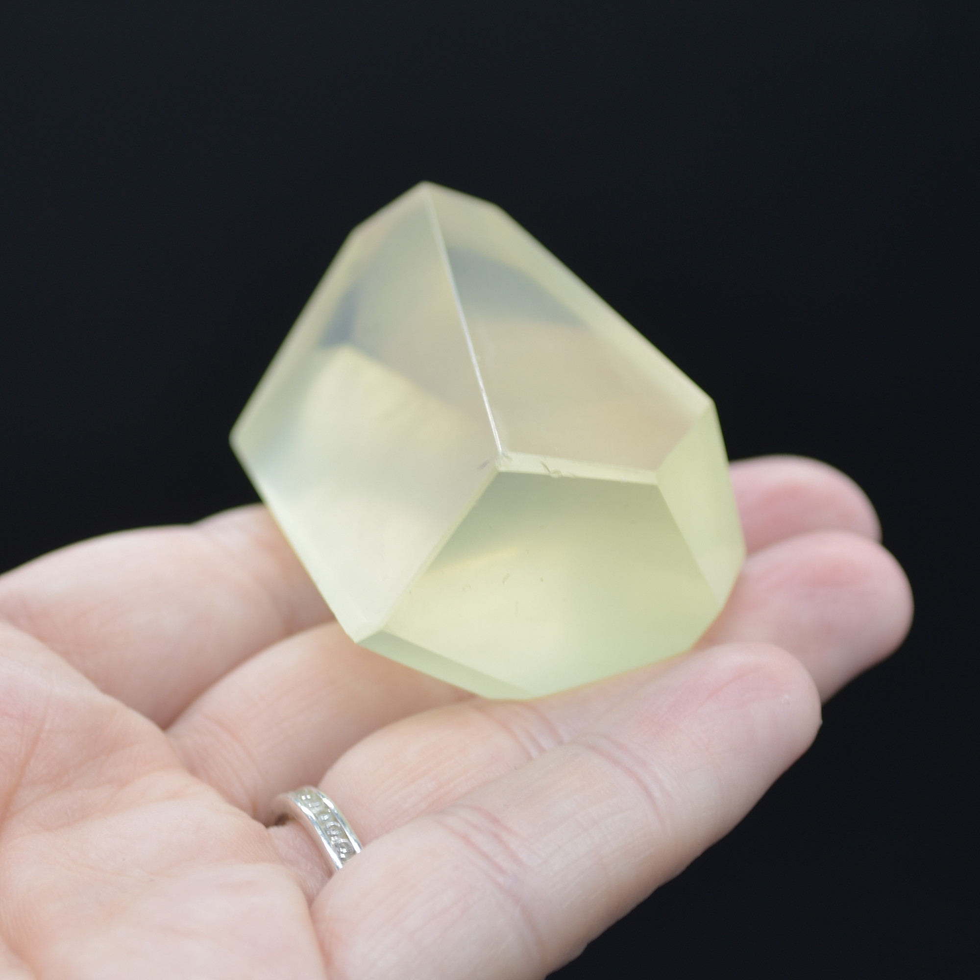 Yellow Quartz Polished Freeform Gemstone - 70 grams #17