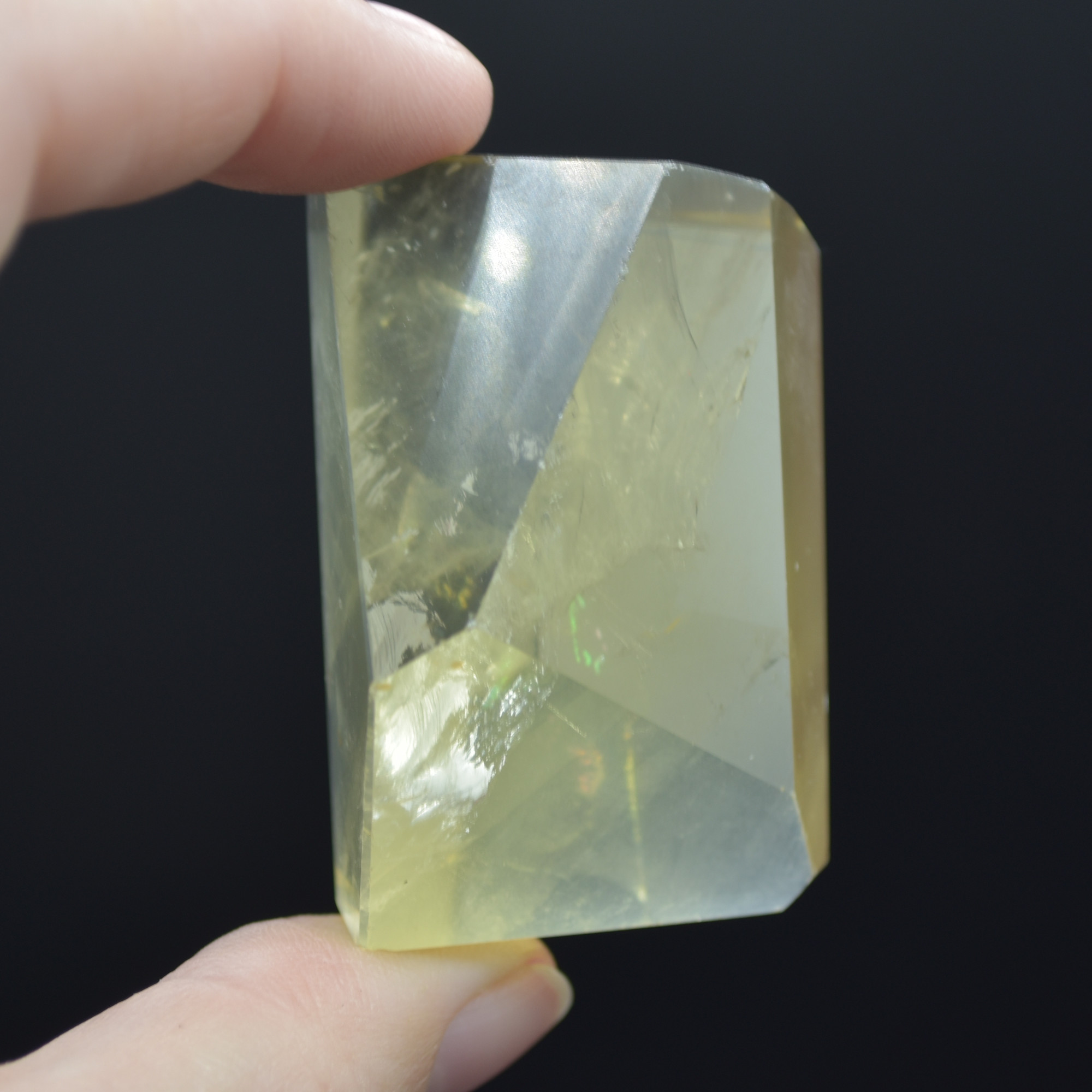 Yellow Quartz Polished Freeform Gemstone - 78 grams #19 - Image 3