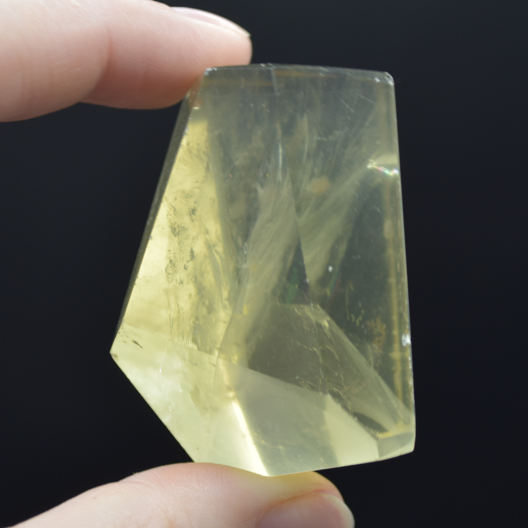 Yellow Quartz Polished Freeform Gemstone - 78 grams #19 - Image 4