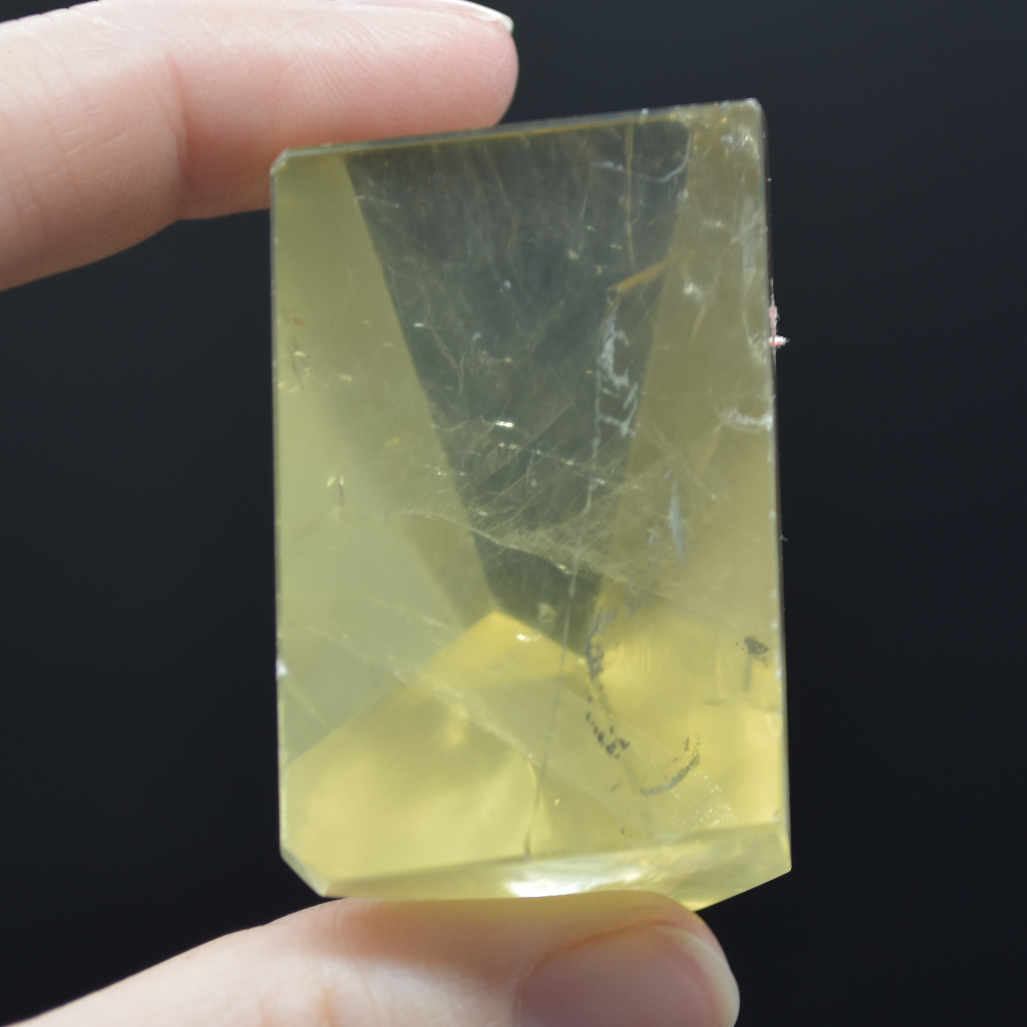 Yellow Quartz Polished Freeform Gemstone - 78 grams #19 - Image 5
