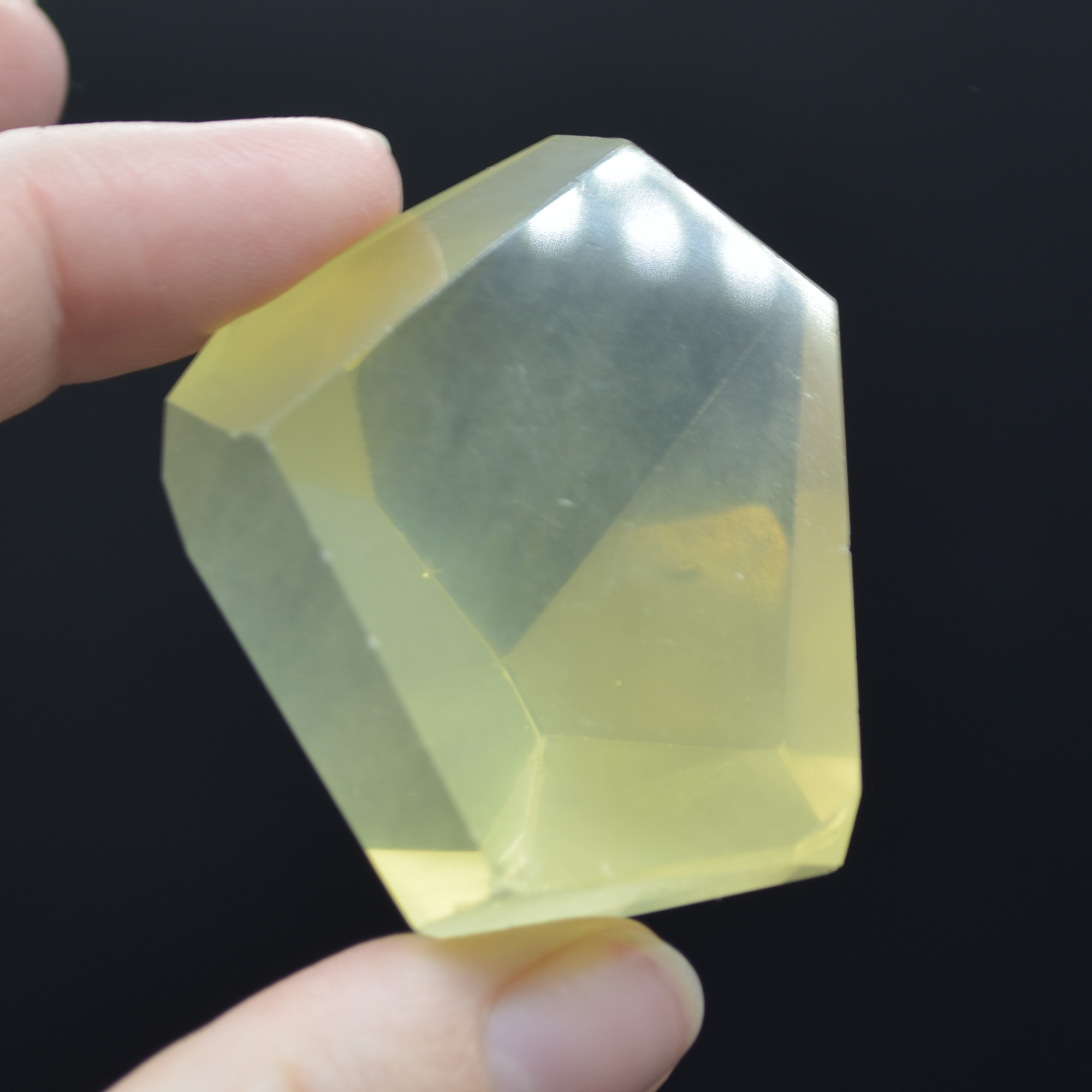Yellow Quartz Polished Freeform Gemstone - 66 grams #20 - Image 5