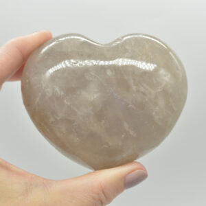 Blue Rose Quartz Crystal Puffy Heart - 7.5cm - 446 grams - #01