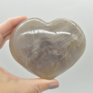 Blue Rose Quartz Crystal Puffy Heart - 8cm - 552 grams - #02