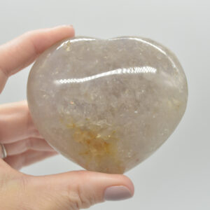 Blue Rose Quartz Crystal Puffy Heart - 7cm - 261 grams - #03