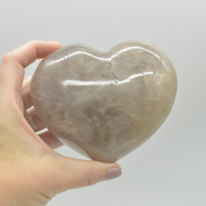 Blue Rose Quartz Crystal Puffy Heart - 9cm - 785 grams - #04