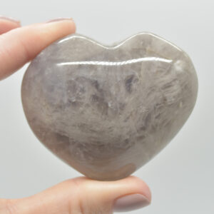Blue Rose Quartz Crystal Puffy Heart - 5.5cm - 144 grams - #05