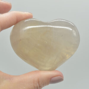 Blue Rose Quartz Crystal Puffy Heart - 5.5cm - 140 grams - #07