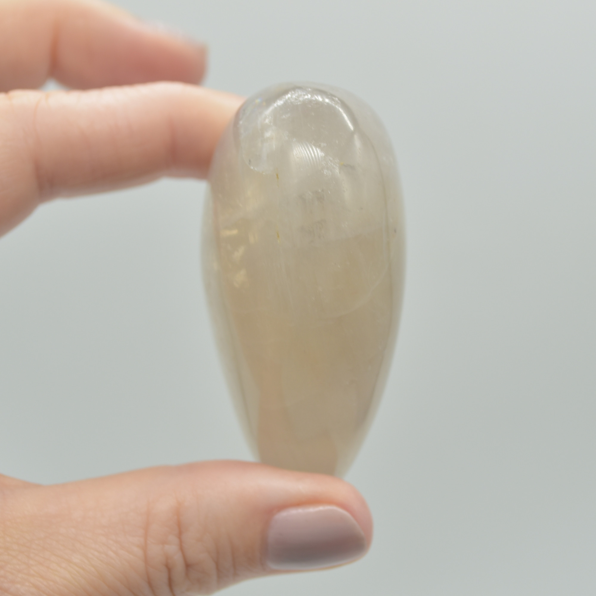 Blue Rose Quartz Crystal Puffy Heart - 5.5cm - 140 grams - #07 - Image 2