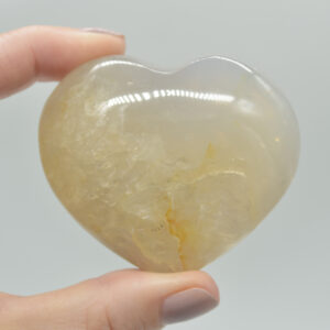 Blue Rose Quartz Crystal Puffy Heart - 5cm - 143 grams - #08