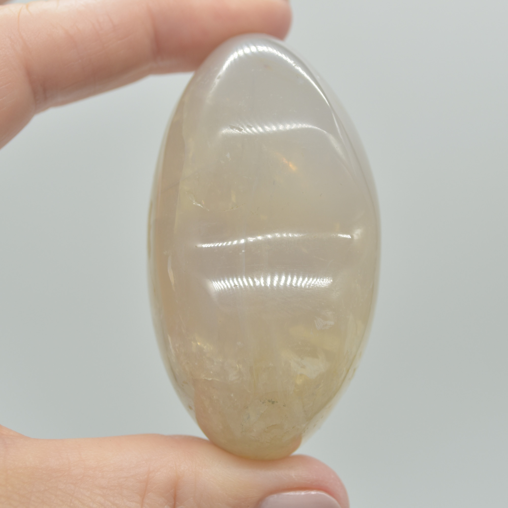 Blue Rose Quartz Crystal Puffy Heart - 5cm - 143 grams - #08 - Image 4