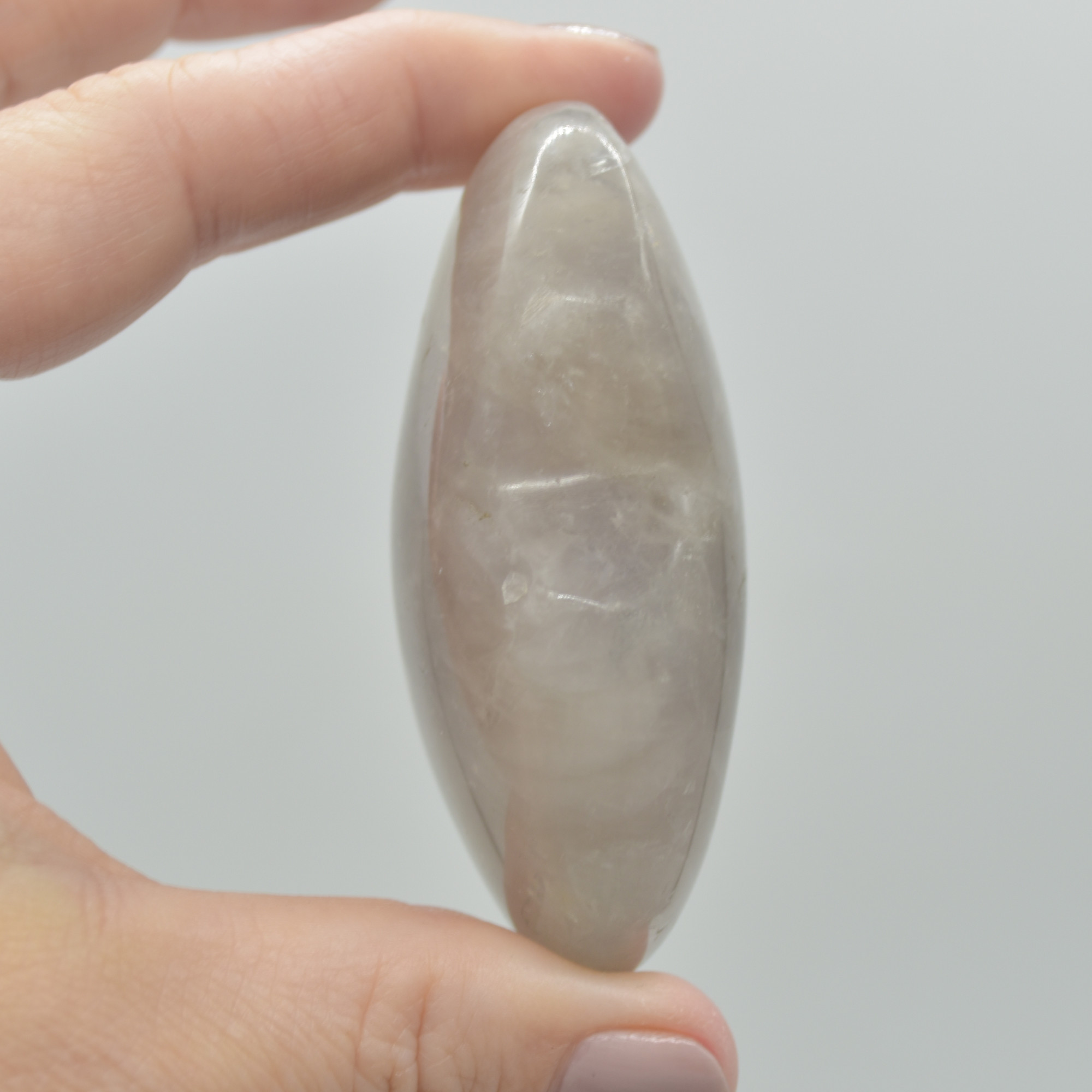 Blue Rose Quartz Crystal Puffy Heart - 6.4cm - 148 grams - #09 - Image 4