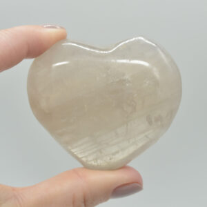 Blue Rose Quartz Crystal Puffy Heart - 5.4cm - 118 grams - #10