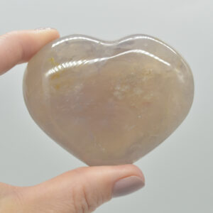 Blue Rose Quartz Crystal Puffy Heart - 6cm - 154 grams - #12
