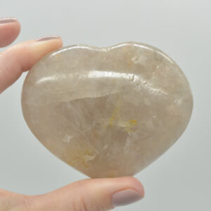 Blue Rose Quartz Crystal Puffy Heart - 6cm - 184 grams - #13
