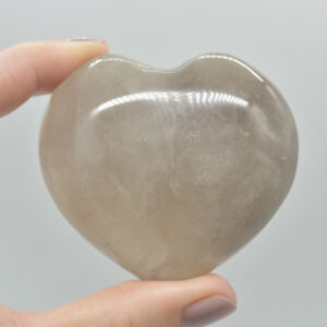 Blue Rose Quartz Crystal Puffy Heart - 5.5cm - 155 grams - #16