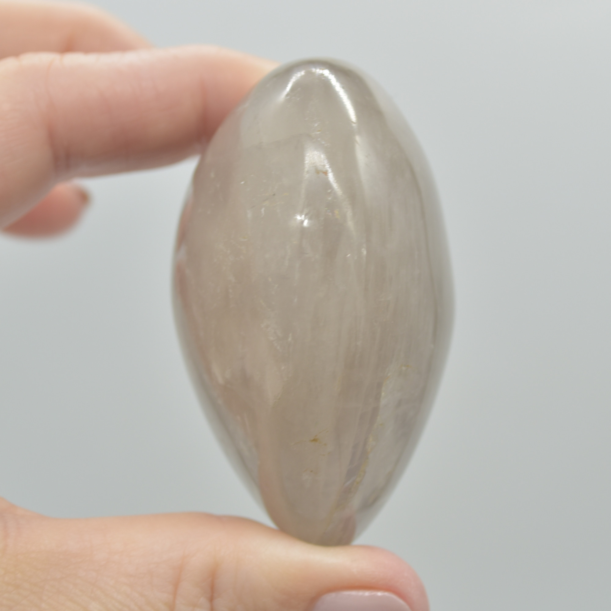 Blue Rose Quartz Crystal Puffy Heart - 5.5cm - 155 grams - #16 - Image 2