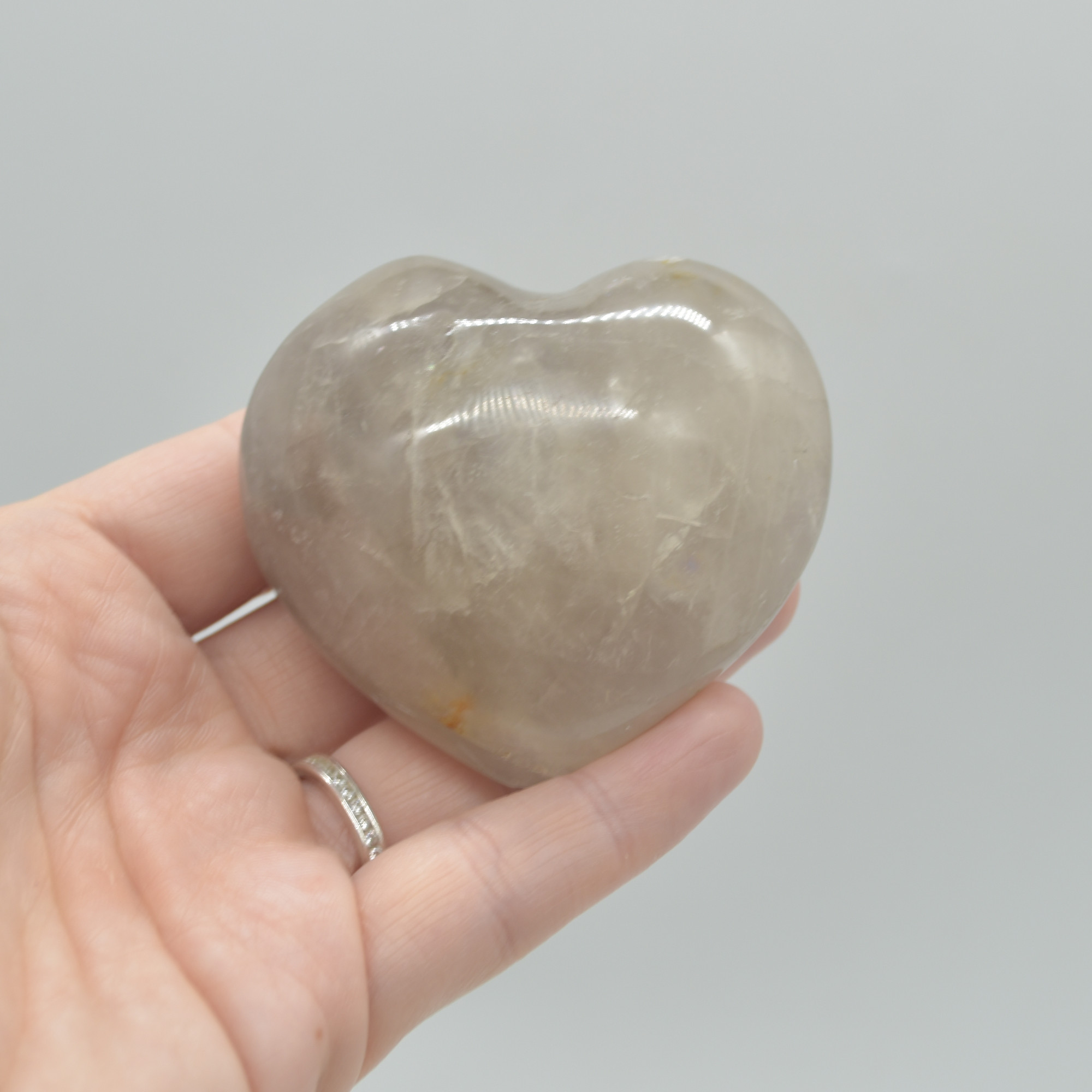 Blue Rose Quartz Crystal Puffy Heart - 5.5cm - 155 grams - #16 - Image 5