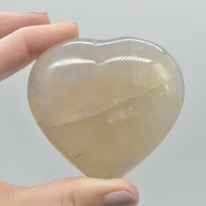 Blue Rose Quartz Crystal Puffy Heart - 6.2cm - 178 grams - #17