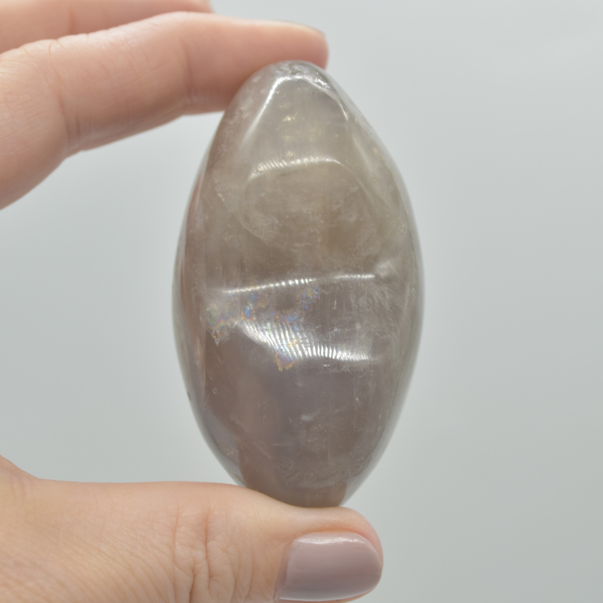 Blue Rose Quartz Crystal Puffy Heart - 5.6cm - 161 grams - #18 - Image 4