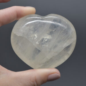 Blue Rose Quartz Crystal Puffy Heart - 5.9cm - 162 grams - #19