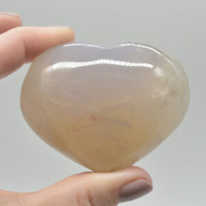 Blue Rose Quartz Crystal Puffy Heart - 5cm - 153 grams - #20